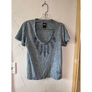 Stussy Marled Feather‎ Tee Sz S
